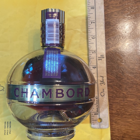 750ml size Bar Decor Crafting Blingy Glass Globe Chambord Bottle Purple Bedazzle - Picture 4 of 10